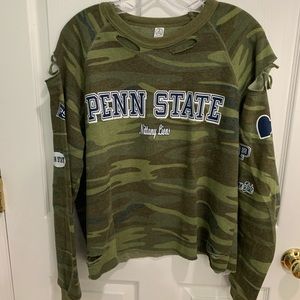 Penn State camo shirt shirt with patched details